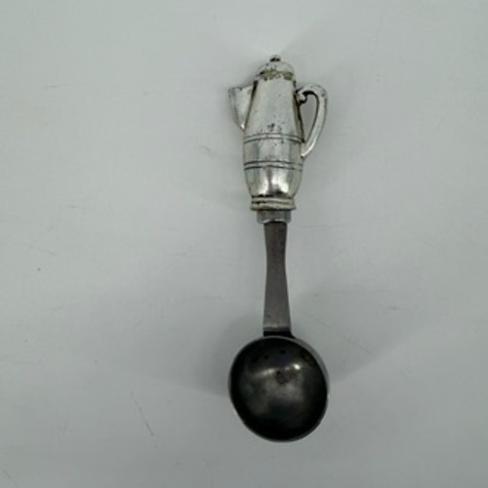Boston Warehouse Stainless Novelty Coffee Pot Handle Coffee Scoop Cafe Decor